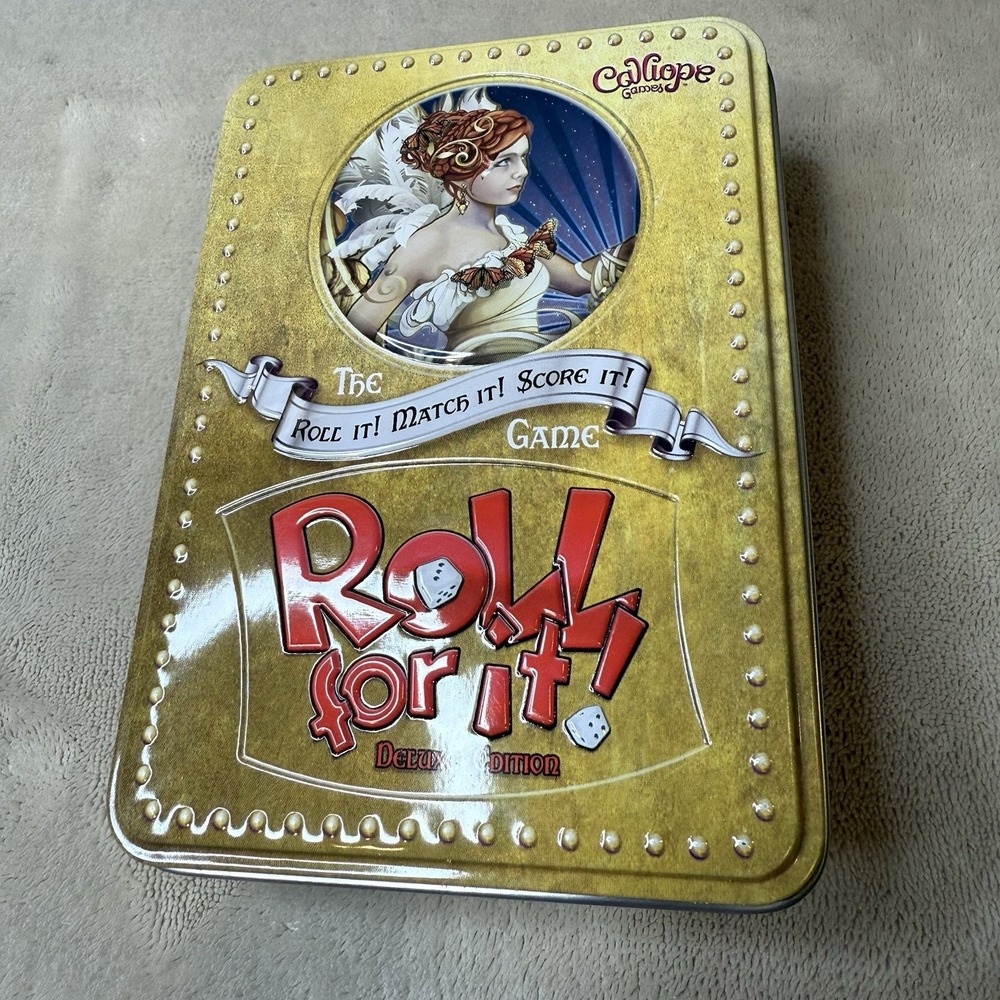 Roll For It! Deluxe Edition Dice & Card Game with Tin 2014 Calliope Games